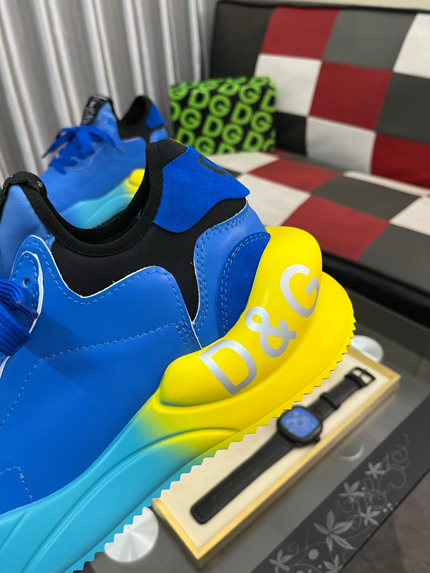Men's shoes 💰540⌚️⌚️【DG～】Couple casual shoes 2025z cabinet simultaneous sale 🔶Size: 35-46#️⃣The upper is made of multi-material splicing ➕Mesh lining, comfortable and breathable, sole: original comfortable and wear-resistant outsole, ⚠️The real thing📱Photographed🎬The real thing is better📢📢📢